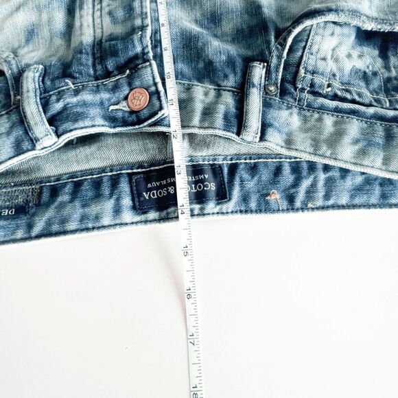 Scotch & Soda Dean Men's Denim Jeans Acid Wash Distressed Straight Leg 32x34 - Picture 10 of 10